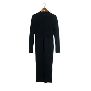 Boohoo black knit sweater dress. Size small
